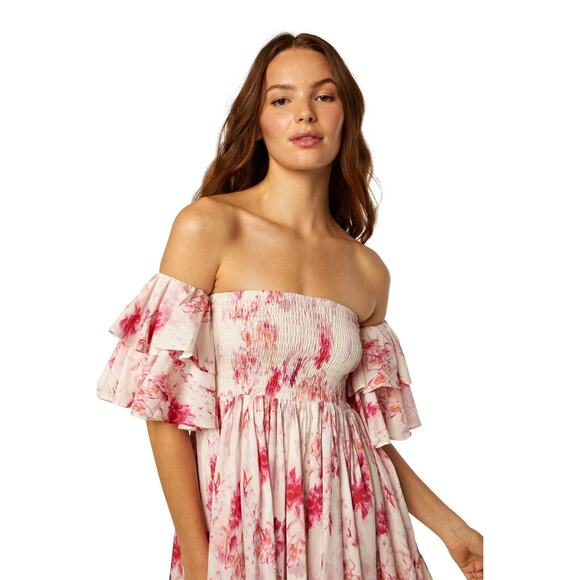 MISA Los Angeles Dina Flutter Ruffle Mini Dress - Picture 7 of 8